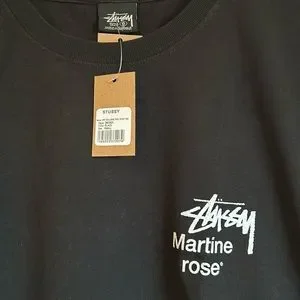 ★23SS★STUSSY & MARTINE ROSE COLLAGE PIGMENT DYED TEE Stussy x Martine Rose Collage Pigment Dyed Tee BlackStussy x